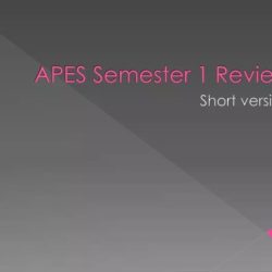 Apes semester 1 final exam