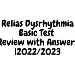 Relias dysrhythmia basic a test answers