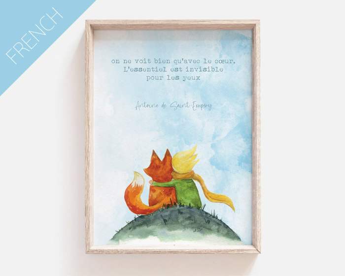 Le petit prince quotes in french