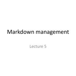 Markdown pricing discount study